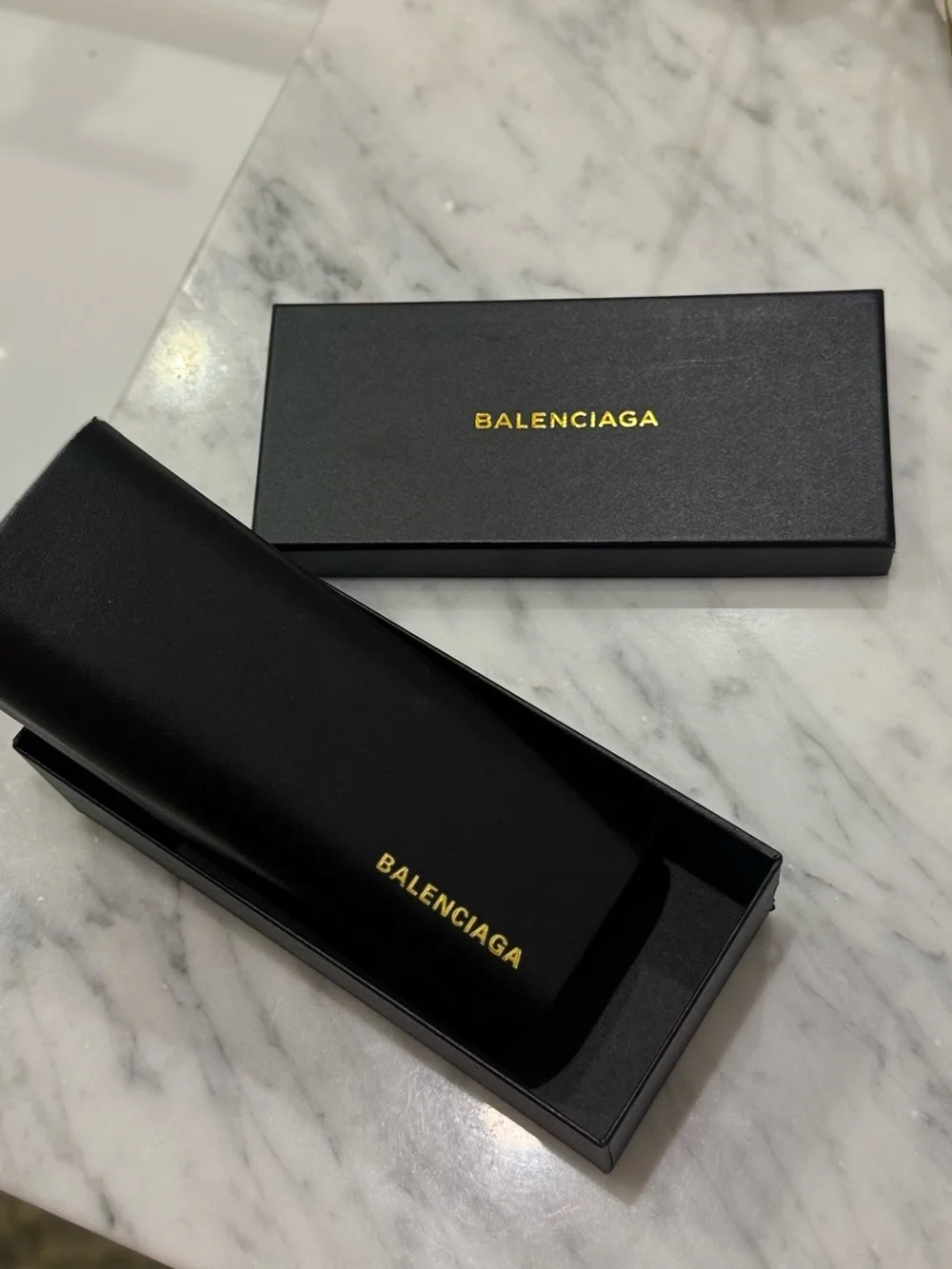 Balenciaga Eyewear Tag 2.0 Navigator Sunglasses Authentic BB0246SA 004 61